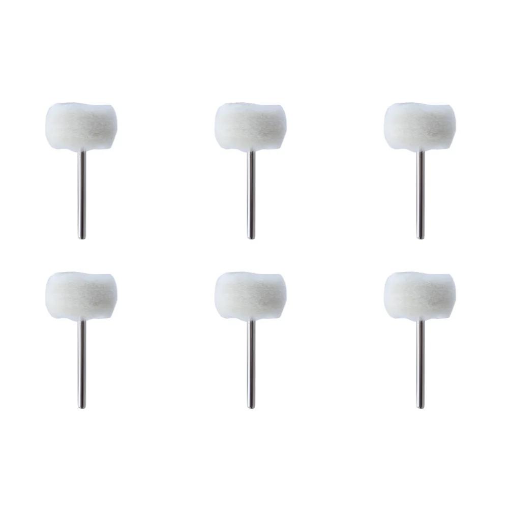 1-20PCS Jewelry Polishing Brush Cotton Wool Felt Grinding Sanding Head Abrasive Buffing Wheel 3mm Shank Drill Rotary Tool