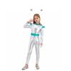 Kids Alien Cosplay Costume Long Sleeve Full Length Bodysuit Alien Hair Hoop Halloween Dress Up Party Costume Set