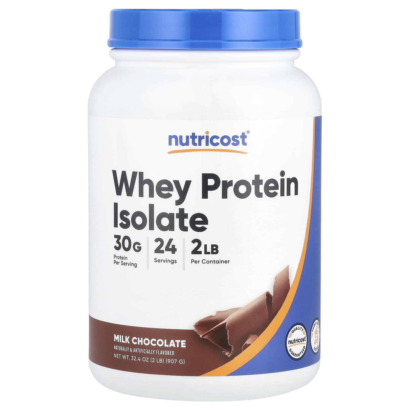 

Nutricost, whey protein isolate, milk chocolate, 907 g (2 lb)