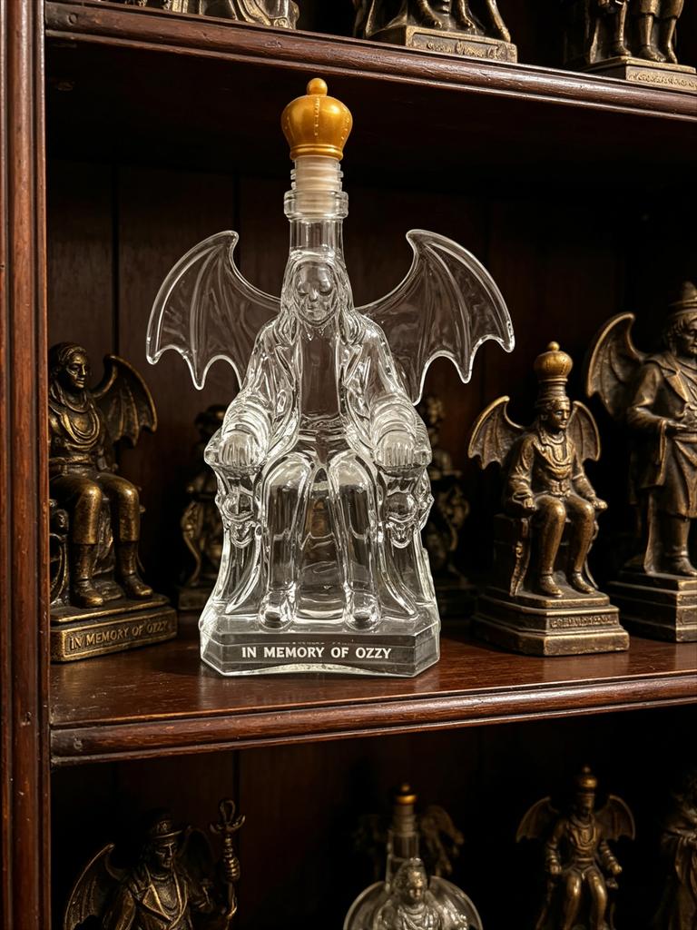 Omaggio al Re dell'Heavy Metal La Collezione Trono di Ozzy Osbourne Bottiglia di Whiskey Artigianale