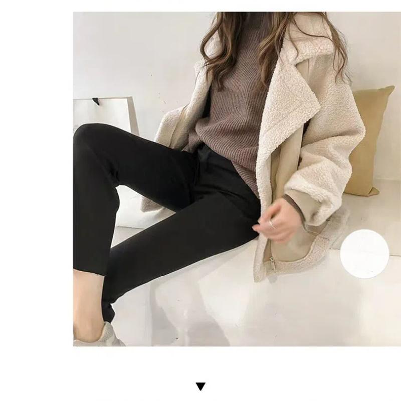 Velká velikost dámská podzimní a zimní kabát s kožešinou, univerzální motocyklová bunda, volná, zesílená, větruodolná dámská bunda