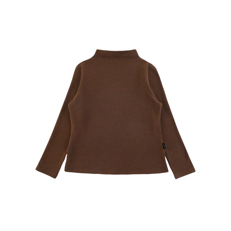 Yoyou Girls' Warm Solid Turtleneck Base Shirt