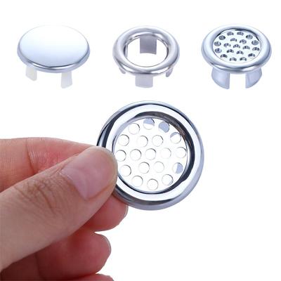 Plated Chrome Hole Cover Washing Basin Bathroom Ceramic Basin Sink Round Ring Spare Cover Hollow Overflow Cover Sink Basin Cap