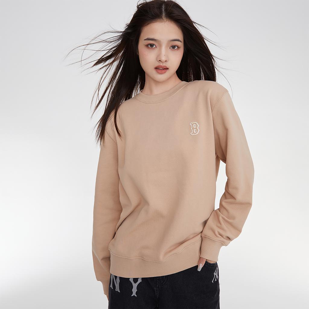 New MLB Sweatshirts Unisex Khaki 3AMTB0134-43BGS