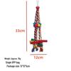 Parrot Cage Accessories: Colorful Beads, Wooden Blocks, and Cotton Rope Chew Toys for Feather-Plucking Relief