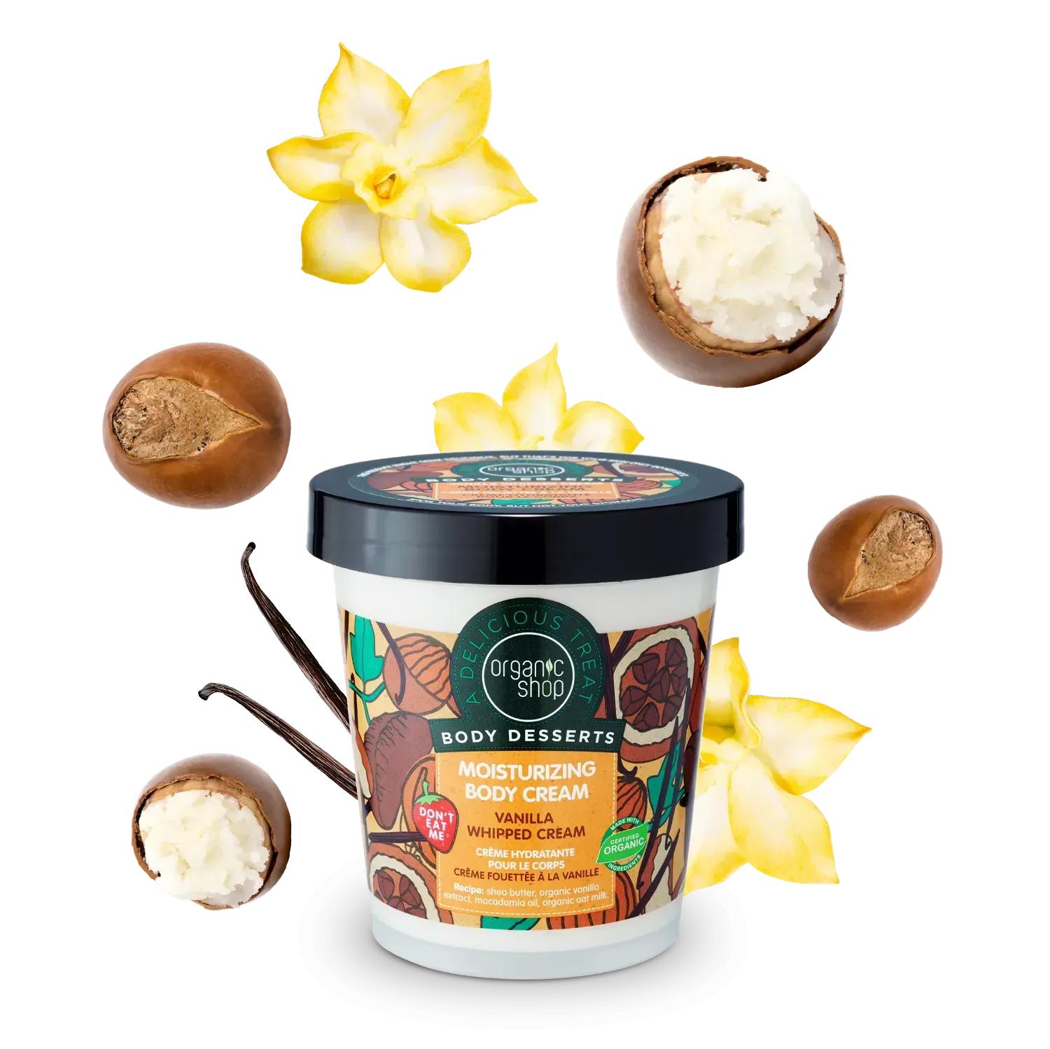 

Vanilla Body Cream Moisturizing Body Desserts Organic Shop 450 ml