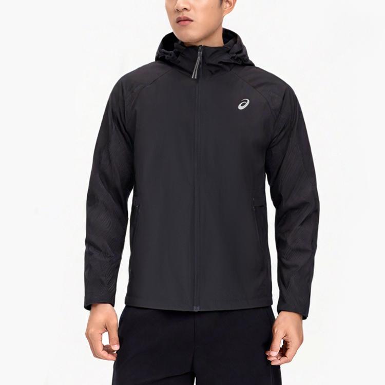 Asics Fashionable Simple Breathable Hooded Jacket Men Jackets Black 2011D327-001