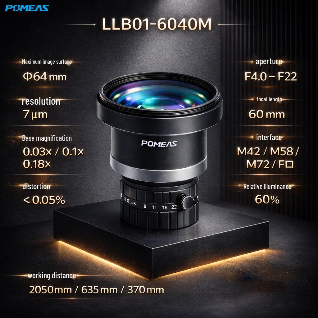 

60mm F/4.0 8K HD Industrial Line Scan Lens, 5µm M42-M72 Machine Vision Linear Array Customized