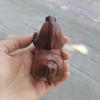Chinese Antique Boxwood Wooden Hand Carved Exquisite Little Fat Horse Statue Art