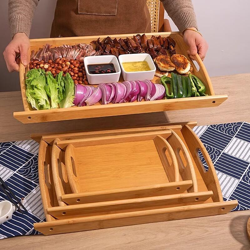 Bamboo Rectangular Serving Tray