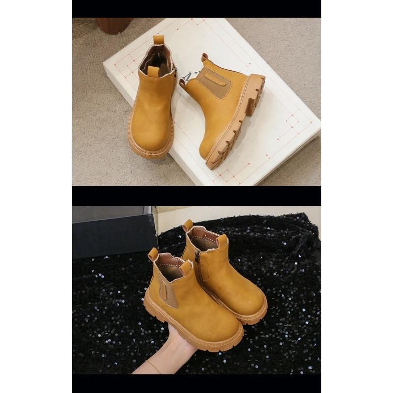 Vintage British style children's Martin boots children's leather boots student cigarette boots short boots