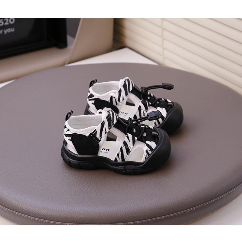 Summer children's creek sandals single mesh boys' sports sandals hollow fashion girls' bag head shoes non-slip soft sole