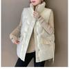 Verdickte Daunenbaumwollweste für Damen Herbst und Winter Neuer Modetrend Stilvolle und stilvolle Weste mit glänzender Oberfläche Baumwolljacke