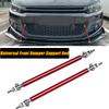 Universal Front Bumper Lip Splitter Spoiler Strut Rod Support Bar For VW Golf 7 MK7 GTI GTD MK5 MK6 2000-2022 Car