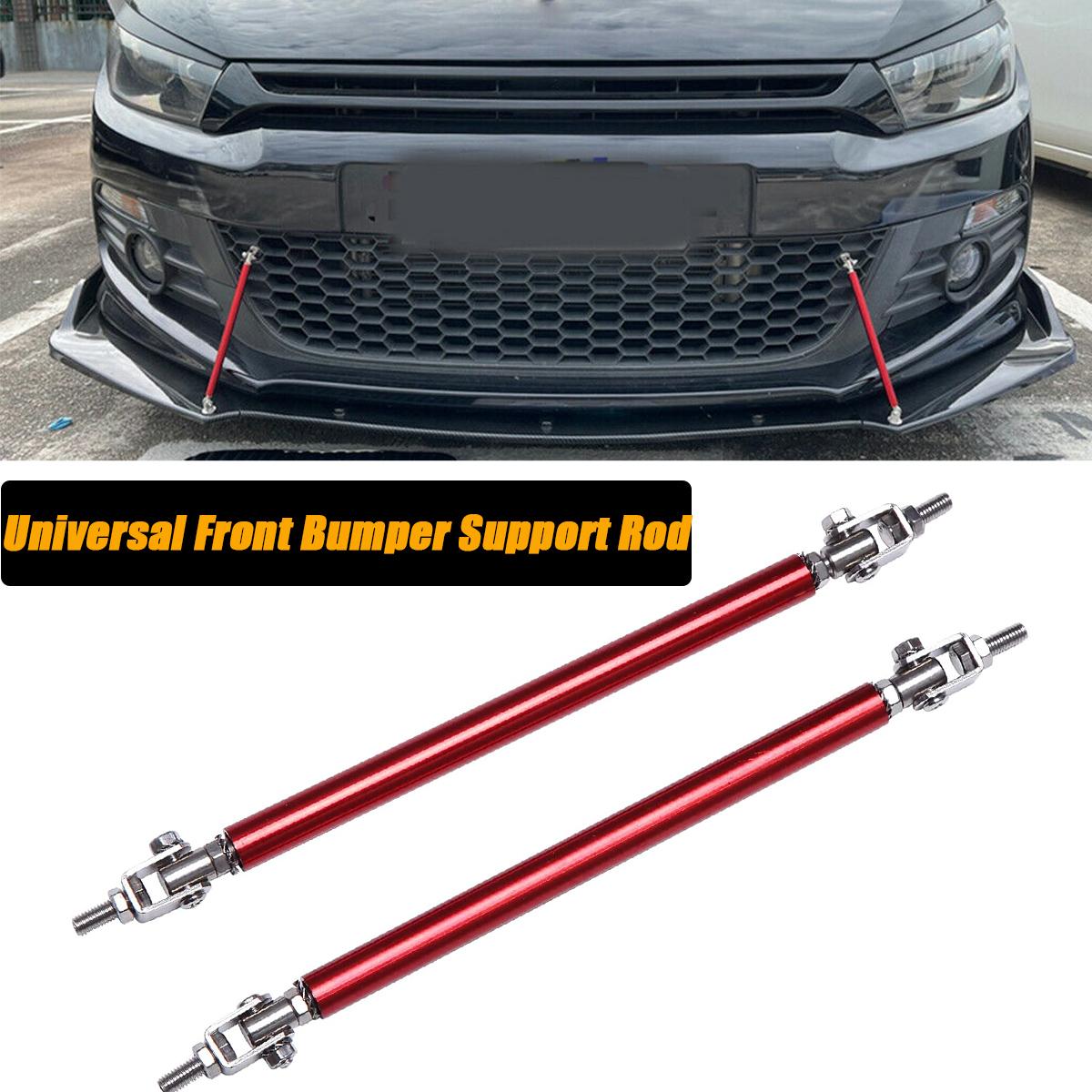 

Universal Front Bumper Lip Splitter Spoiler Strut Rod Support Bar For VW Golf 7 MK7 GTI GTD MK5 MK6 2000-2022 Car 7.5cm Silver
