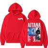 Singer Aitana Cuarto Azul Tour Graphic Hoodies Men Women's Retro Fashion Aesthetic Sweatshirt Fleece Casual Pullovers Streetwear