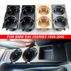 Nowy podwójny otwór Car Styling przedni środkowy schowek na deskę rozdzielczą moneta + uchwyt na kubek do BMW serii E46 1999-2006 51168217953