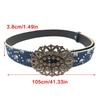 Beaded Trim Fabric Waist Belt Adult Fashion Rhinestones Buckle Waistband Dress Belt 2000s Girl Pants Belt Waist Decors
