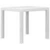 Day and Night - Day and Night White Rattan Look Plastic Garden Table 79x79x72 Cm