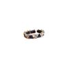 Dark Blue Denim Fabric Zircon Star Opening Rings for Women Girls Fashion Popular Metal Butterfly Rings Party Jewelry Accessories