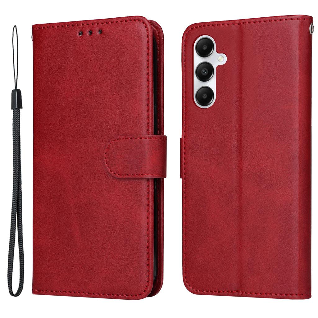 For Samsung Galaxy A05s 4G Case Calf Texture Leather Wallet Phone Stand Cover