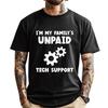 I M My Family Unpaid Tech Support It Nerd Geek Computer Oversized T Shirt Men Mens Christmas Graphic Tee Shirt