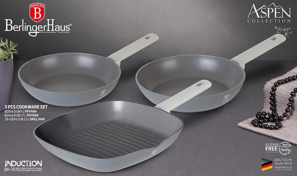 Berlinger Haus Bh-7076 Aspen Titanium Frypan Set