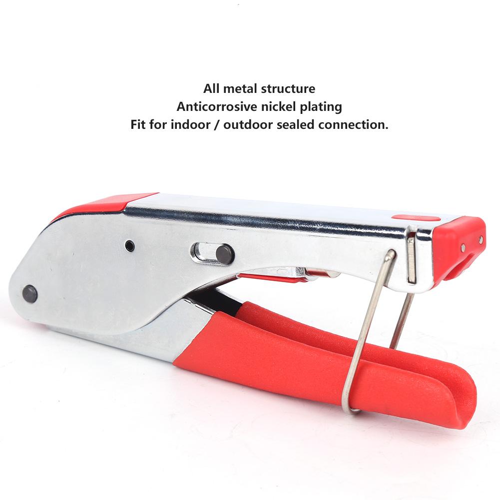 22PCs Cable Crimping Cutter Multifunction Crimper Coaxial F Head Crimping Tool Wire Stripper