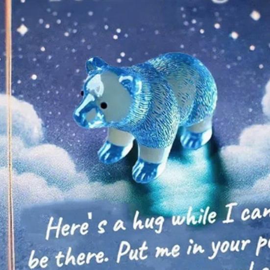 Pocket Hug Animal Resin Mini Animal Pocket Hug Token with Card Emotional Support Turtle Miniature Encouragement Gift for Christmas Birthday
