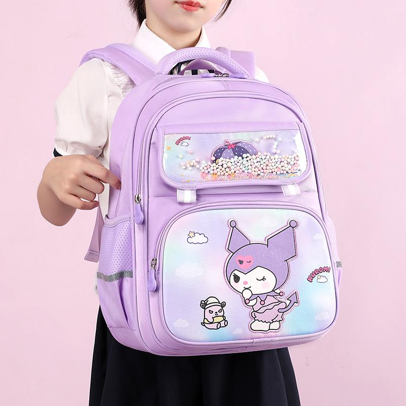 Student Cartoon Fresh Girl Schoolbag Decompression Spine Protection Schoolbag Multi-compartment Large-capacity Backpack