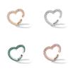 Crystal Multicolor Chic Heart Ear Cuffs For Men And Women Fashion Jewelry