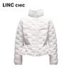 Jinyujie 2024 Herbst Leichte Kurze Daunenjacke für Damen
