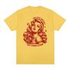 Men's and Women's Fun T-shirt Retro Fashion Aesthetic T-shirt 100% Cotton Loose Casual T-shirt