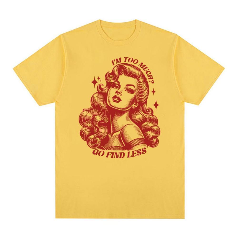 Men's and Women's Fun T-shirt Retro Fashion Aesthetic T-shirt 100% Cotton Loose Casual T-shirt