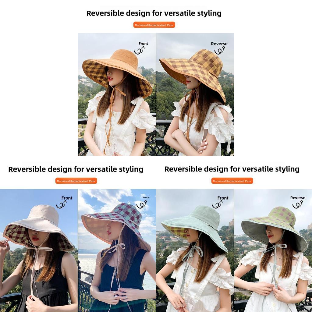 Fisherman Hat Women Summer Sun Protection With Large Brim For Outdoor Activities
