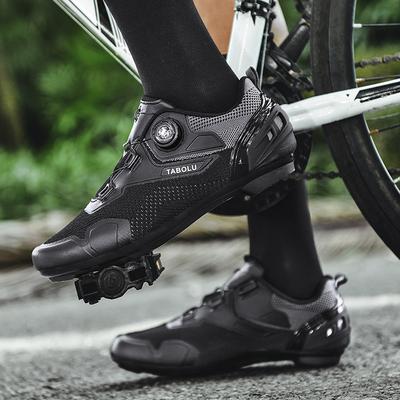 Zapatillas de Ciclismo de Punto Hombre Mujer Zapatos MTB Autocierre Zapatos de Bicicleta de Carretera Para Bicicletas Estáticas Calas SPD Clip Zapato de Entrenamiento de Ciclismo