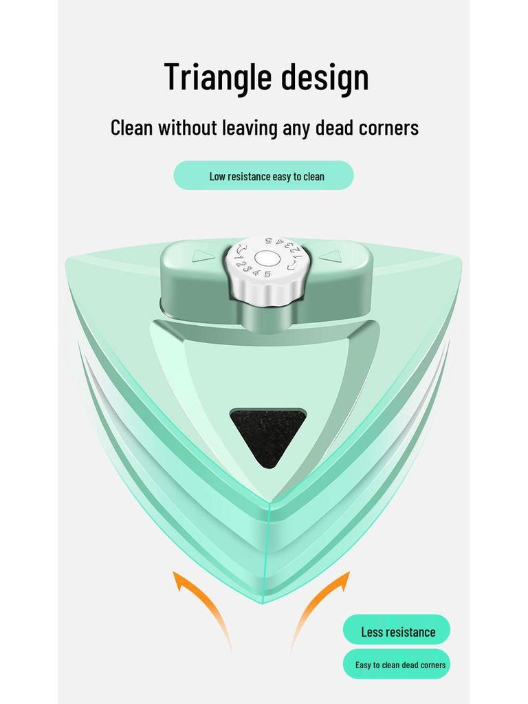 Multifunctional Magnetic Double-Sided Glass Cleaner Robot