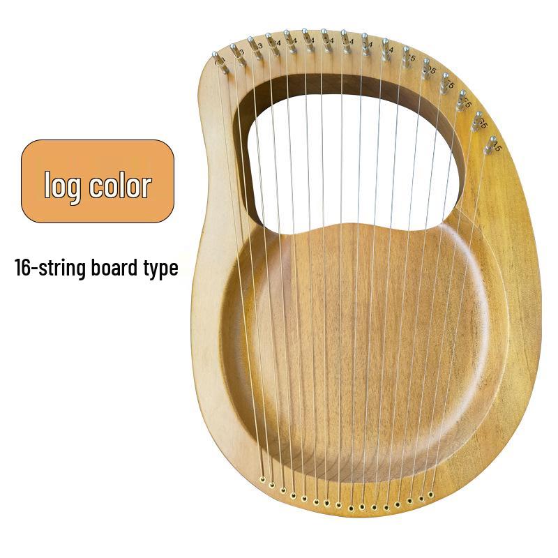 

Начинающая 16-струнная лира из массива дерева - Ретро стиль