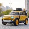 1:18 Defender 110 Camel Cup Bay Edition Alloy Off Road Diecast Model Sound & Light Toy Large Ornament Gifts for Boys