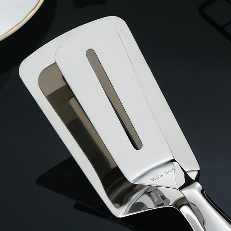 Bratschaufel-Clip aus Edelstahl, multifunktionale Steak-Grillzange, Bratenfisch-Spatel-Clip, Brot-Clip, Haushalts-Küchenwerkzeug