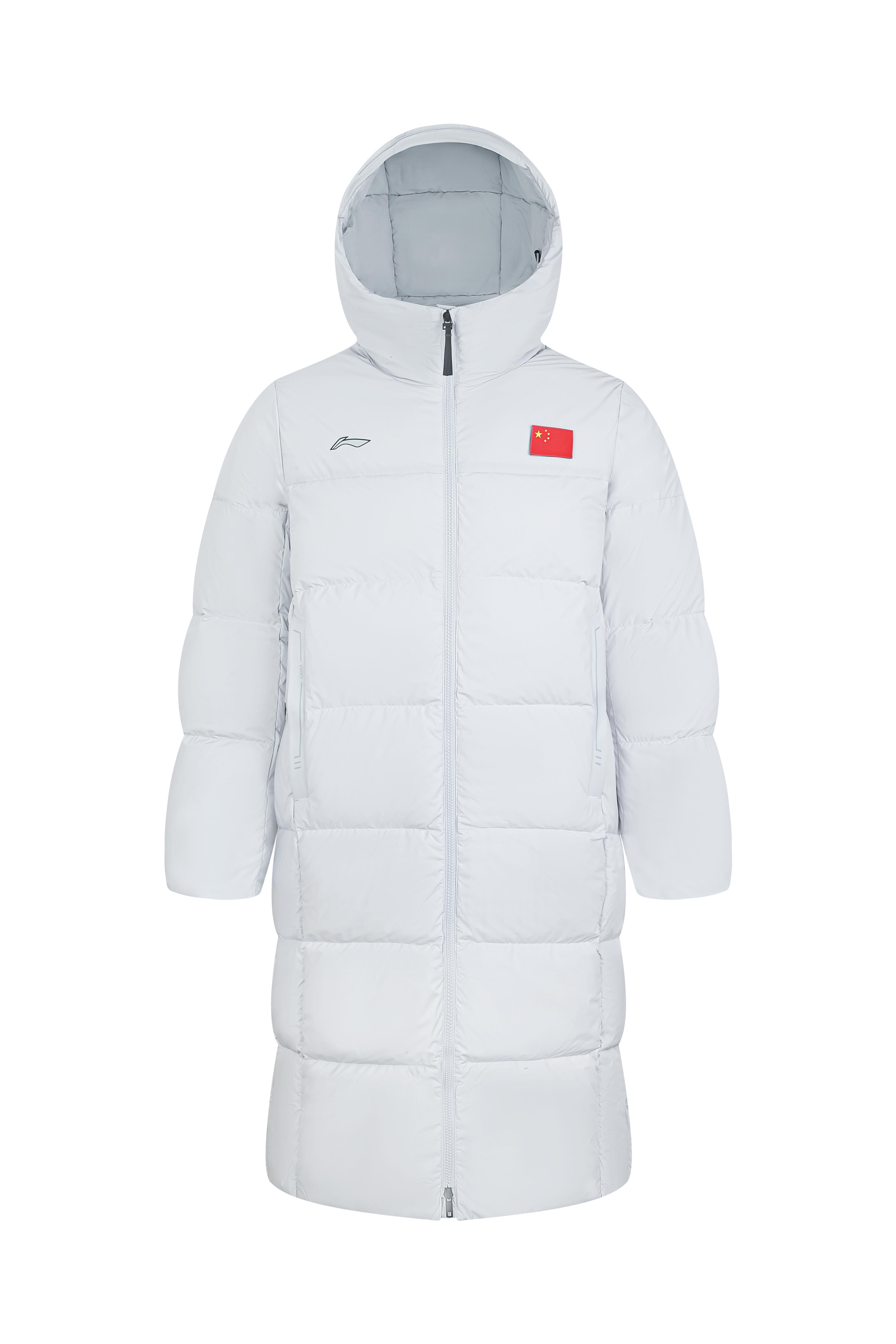 Li Ning Down Jackets Unisex Elegant Gray Hooded Thickened AYMV101-2 3XL