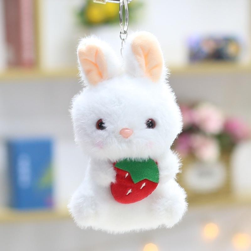 4-inch Plush Toy Doll Creative Pendant Claw Machine Keychain Doll Cute Little Rabbit Rag Doll