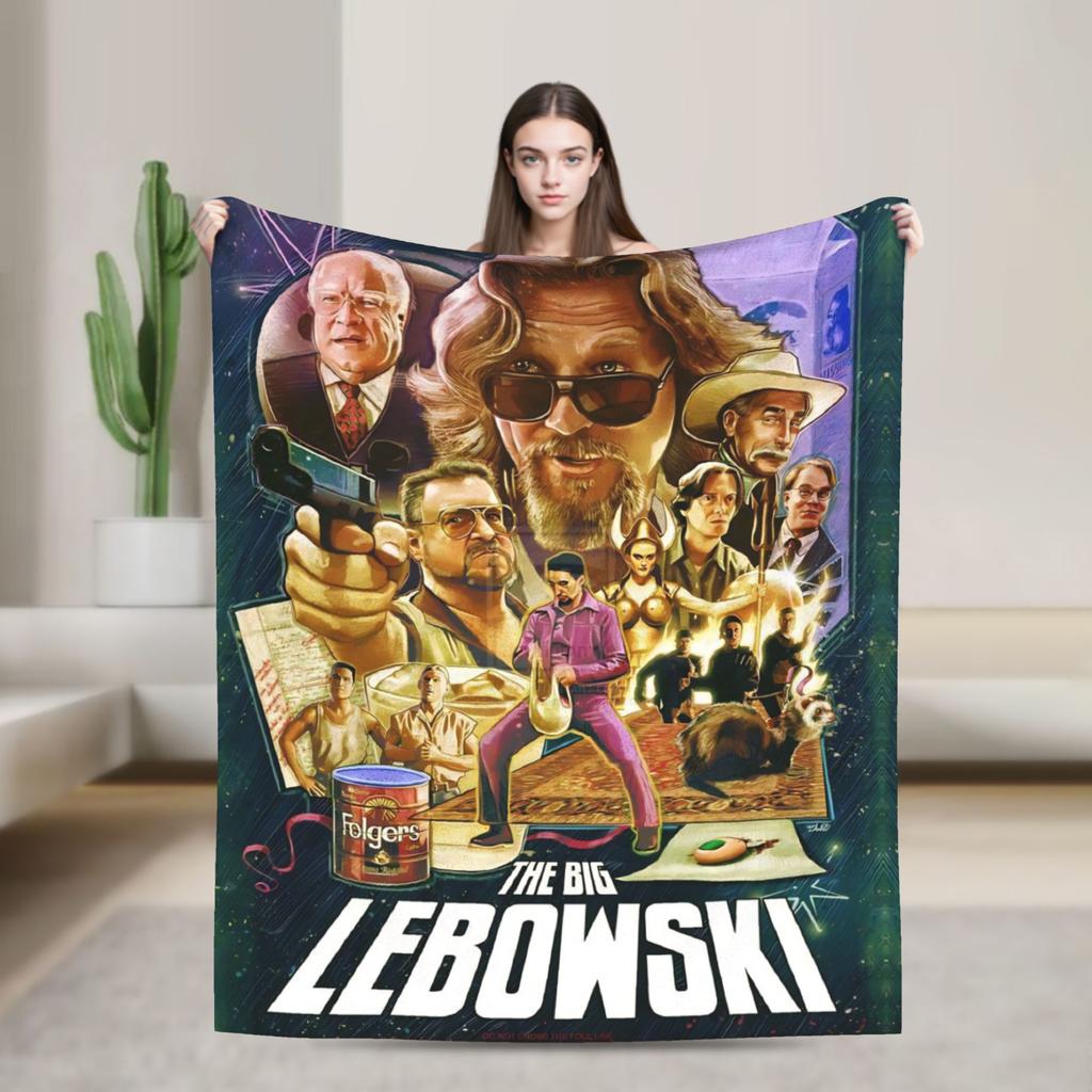 The Big Lebowski  Blanket  Soft Comfortable Plush Throw Blanket For Bedroom Travel Office Flannel Bedspread Bed Cover