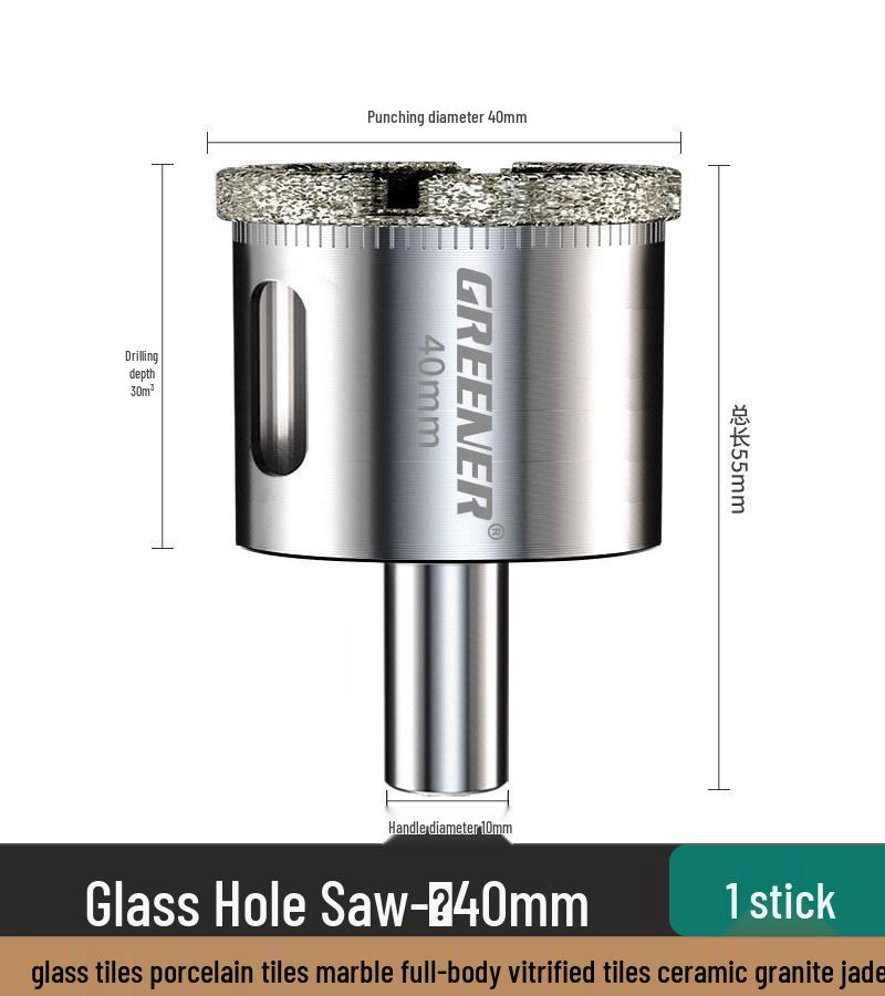 Green Forest Diamond Drill Bit for Tiles, Glass & Marble