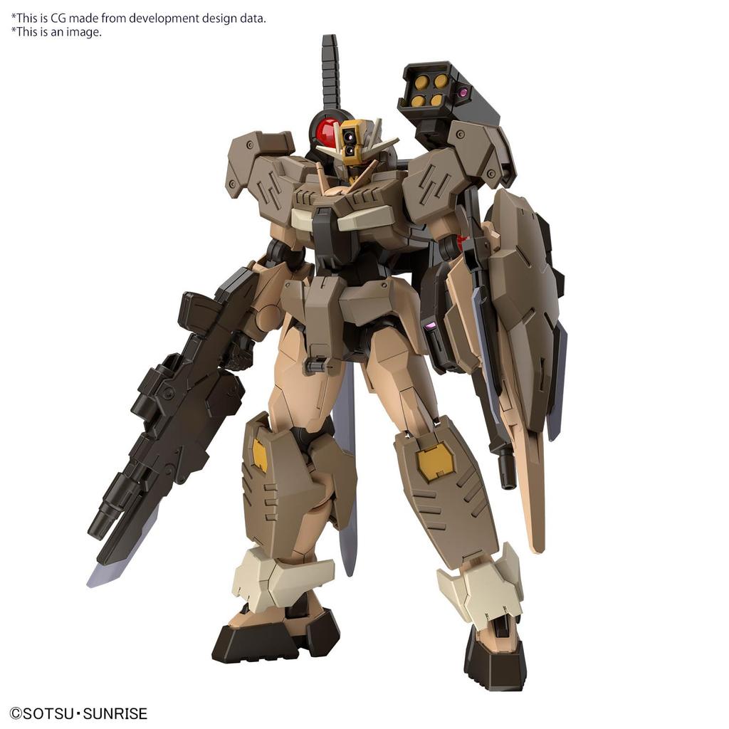 HG Gundam Build Metaverse Gundam 00 Commando Quanta Desert Type Plastikmodell im Maßstab 1/144, farbcodiert