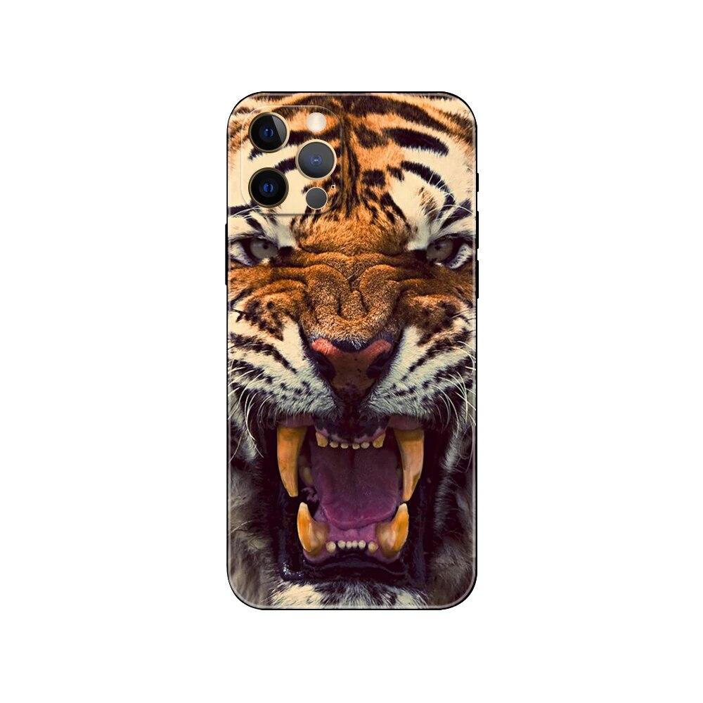 Tier Tiger Handyhülle für iPhone Samsung Galaxy Redmi Xiaomi Oppo OnePlus Note SA 7 8 9 10 11 12 13 14 20 21 22 23 53 54 Pro Max Ultra TPU Soft