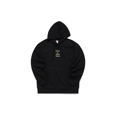 Fila Year Of The Tiger Collection Sports Casual Knitted Hoodie Unisex Hoodies Black F11U219201F-BK