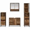 Bathroom Furniture Set with Drawers 4 pcs Reclaimed Wood Effect Particleboard