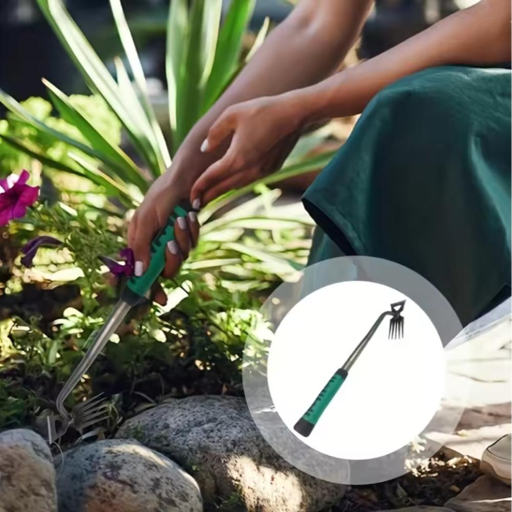 2-in-1 Gardening Hand Weeder Tool Puller Shovel Hand Weed Remover 5/6/11 Tooth for Garden Lawn Yard Hand Gardening Loose Soil
