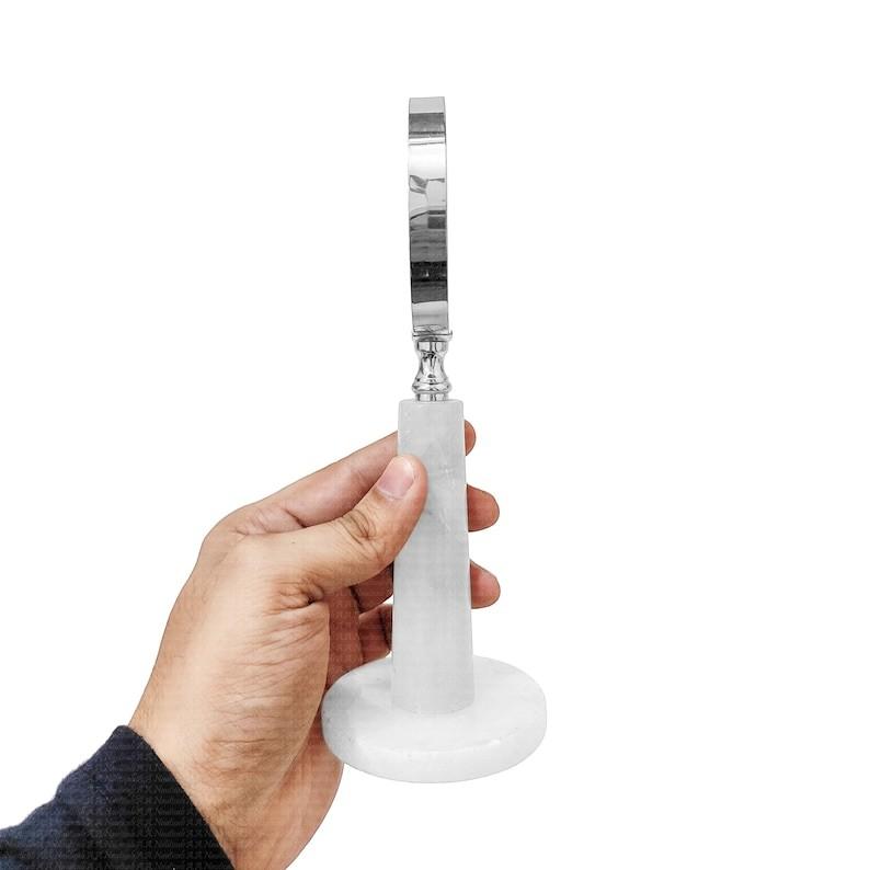 5X Magnifying Glass with Stone Desk Stand Handle| Gifts for Boys Girls Dad Mom Seniors, Anniversary Birthday, Christmas Decor